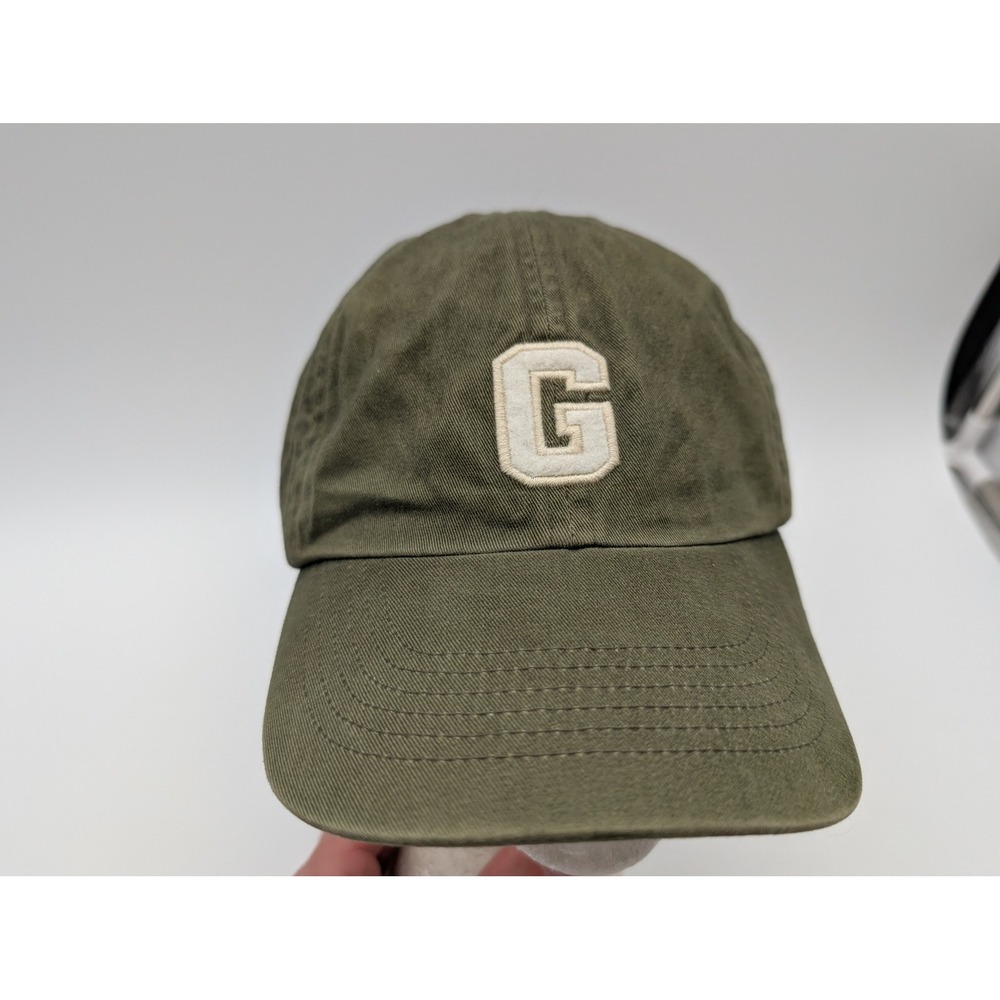 Gap Mens Olive Green Cotton G Logo Adjustable Baseball Hat S/M 162611-08-1